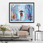 Paare beim Wandern im Wald Diamond Painting