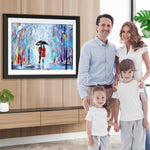 Paare beim Wandern im Wald Diamond Painting