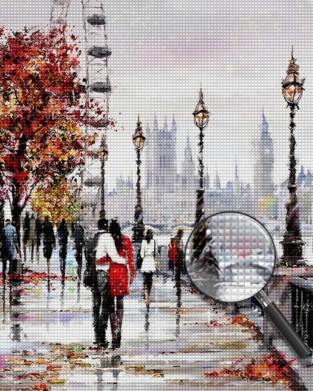 Pärchen unter dem Riesenrad Diamond Painting