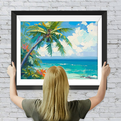 Palme am Meer Diamond Painting
