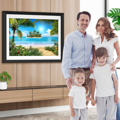 Palmeninsel Diamond Painting