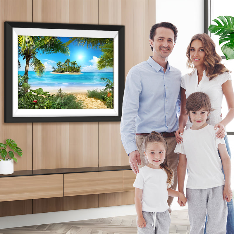Palmeninsel Diamond Painting