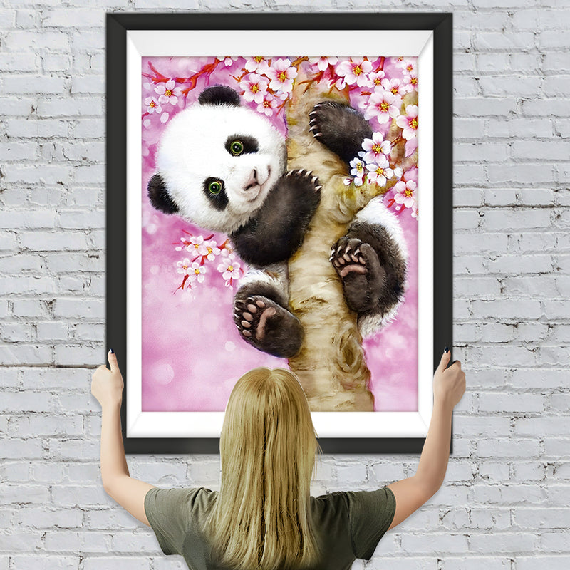 Panda auf dem Baum Diamond Painting