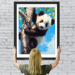 Panda auf einem Baum Diamond Painting