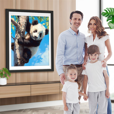 Panda auf einem Baum Diamond Painting