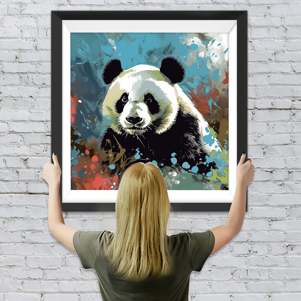 Panda-Blick Diamond Painting