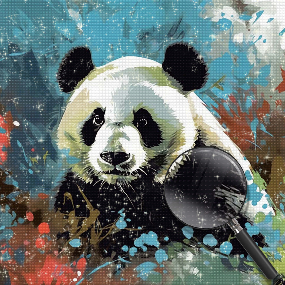 Panda-Blick Diamond Painting