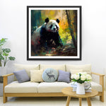 Panda im Bambuswald Diamond Painting