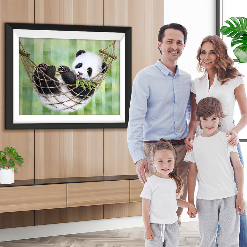 Panda im Schlafnetz Diamond Painting