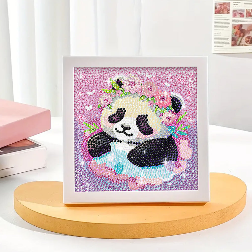 Panda-Prinzessin Mini-Kristallpünktchen Diamond Painting