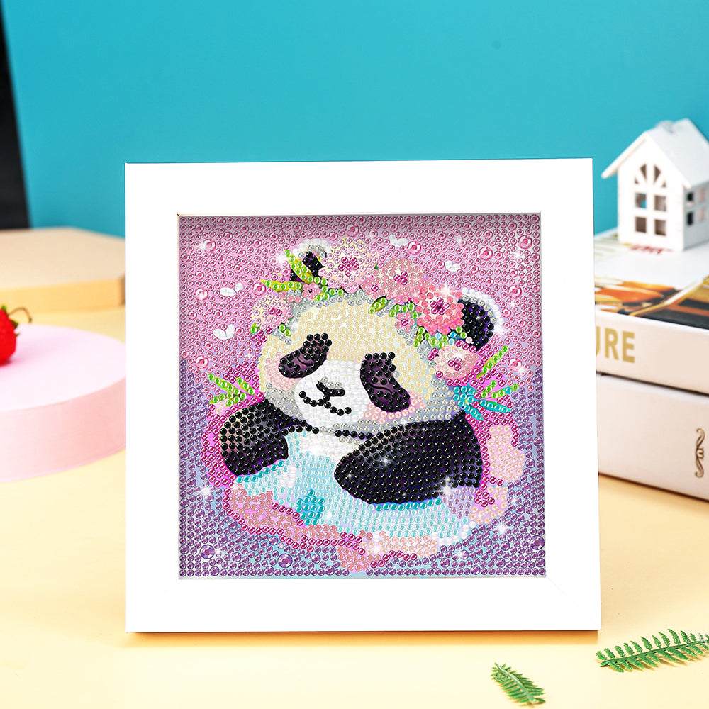 Panda-Prinzessin Mini-Kristallpünktchen Diamond Painting
