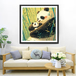 Panda und Baby Panda Diamond Painting
