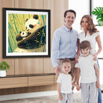 Panda und Baby Panda Diamond Painting