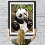 Panda und Frosch Diamond Painting