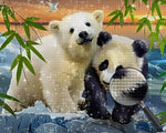Panda und Weißer Bär Diamond Painting