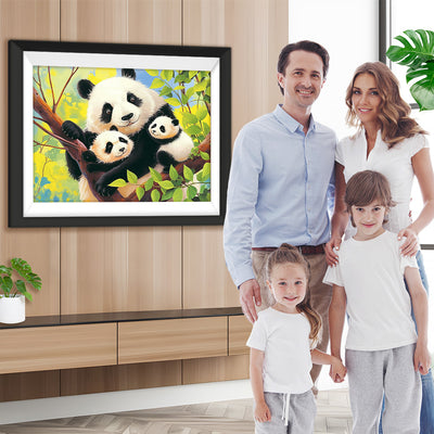 Pandas Familie Diamond Painting