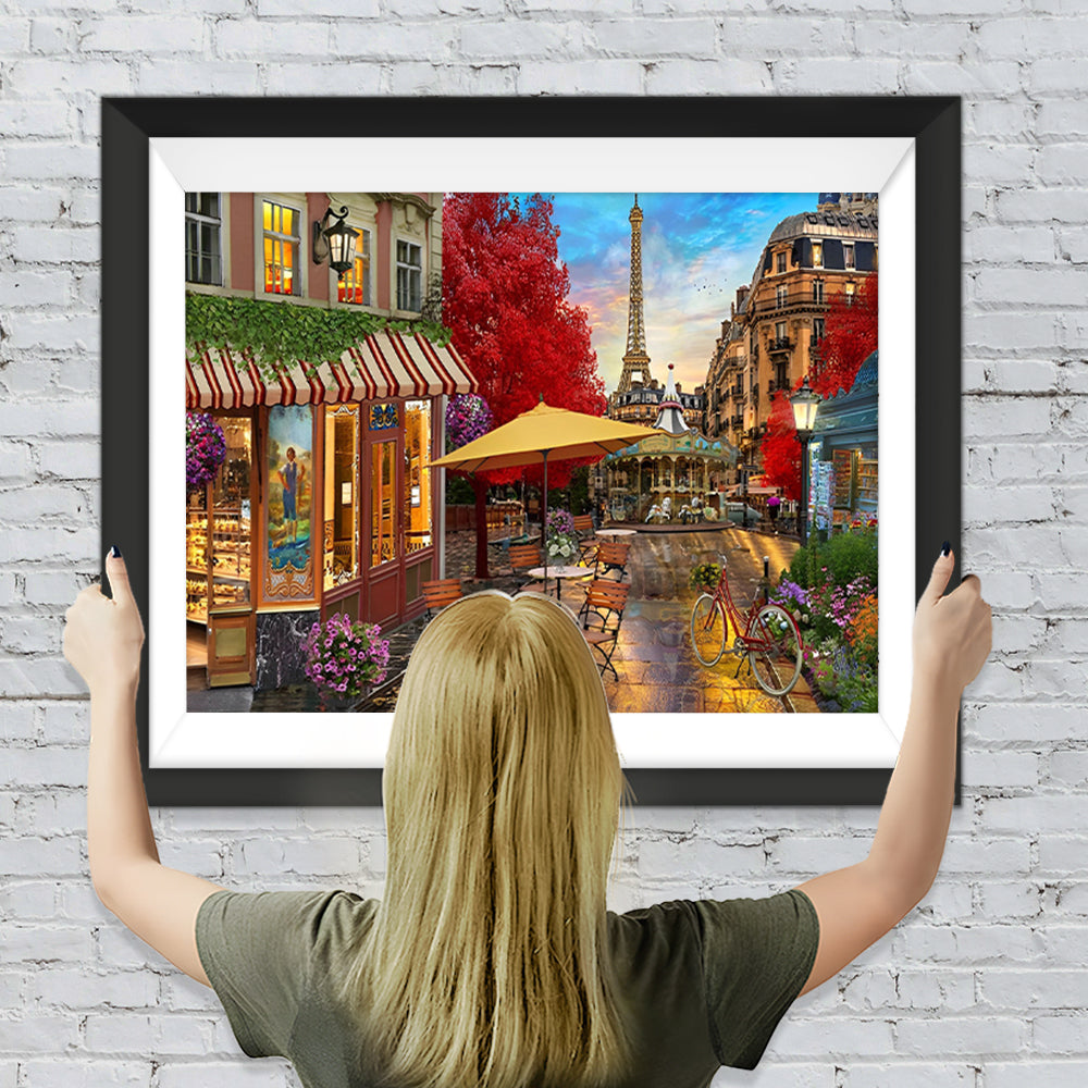 Pariser Stadtstraße Diamond Painting