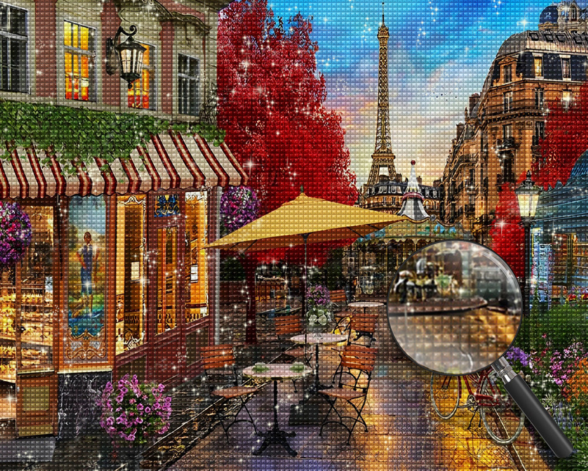 Pariser Stadtstraße Diamond Painting