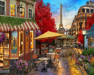 Pariser Stadtstraße Diamond Painting