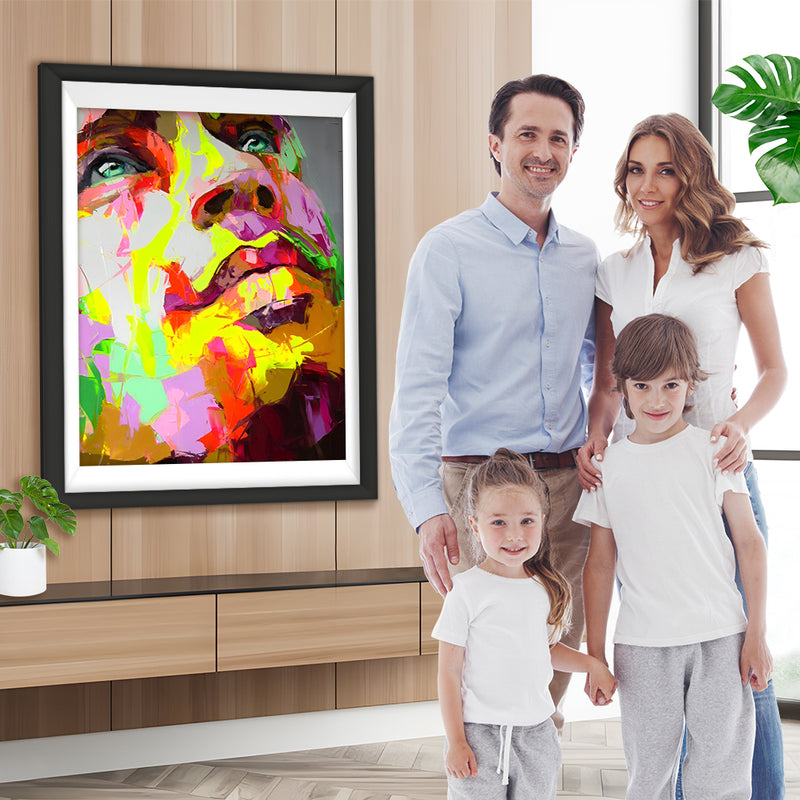 Person mit Graffiti im Ölgemälde-Stil Diamond Painting