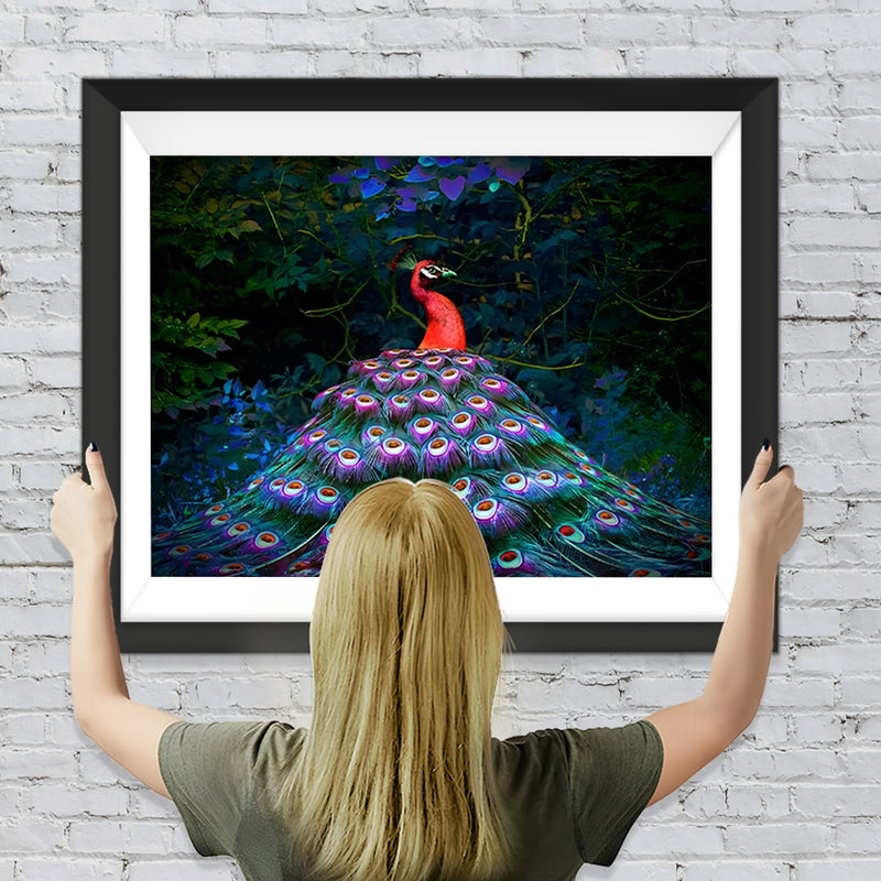 Pfau im Wald Diamond Painting