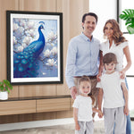 Pfau und Weiße Magnolien Diamond Painting