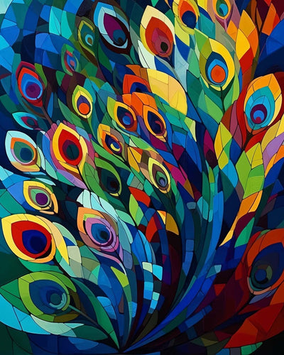 Pfauenfedern Diamond Painting