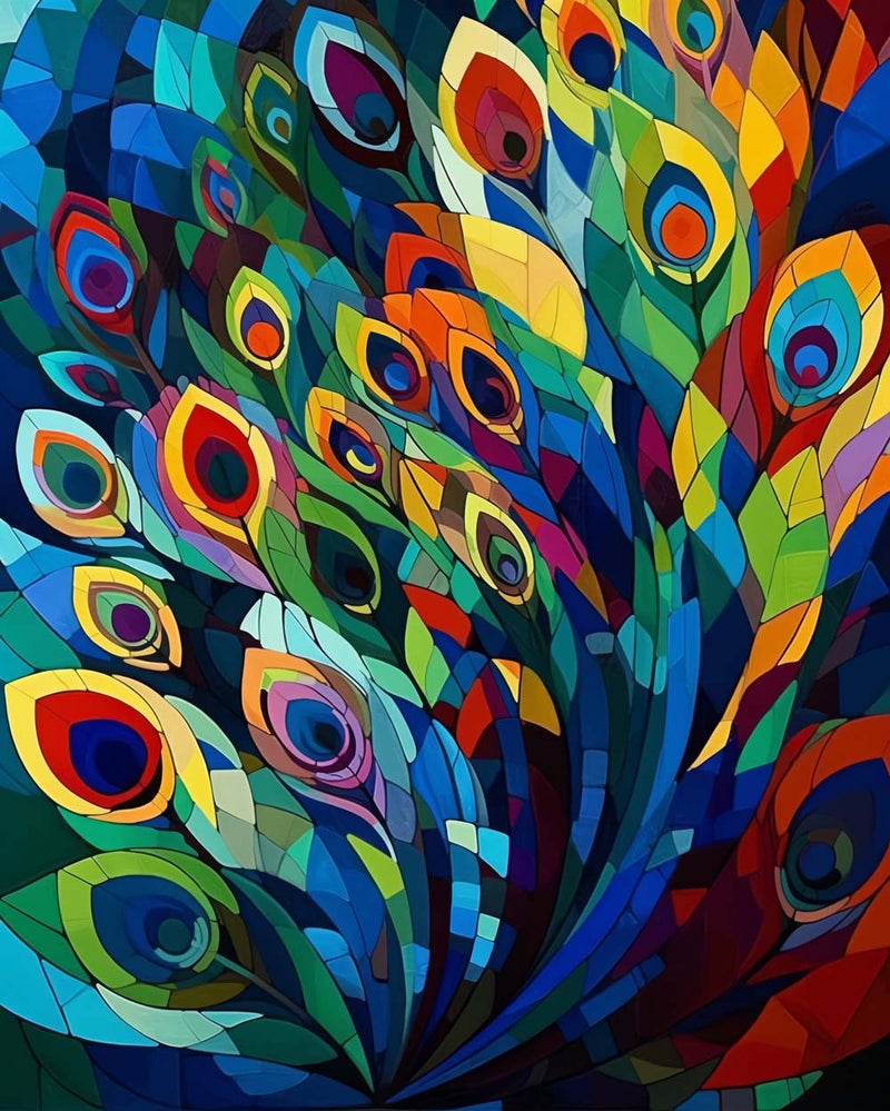 Pfauenfedern Diamond Painting