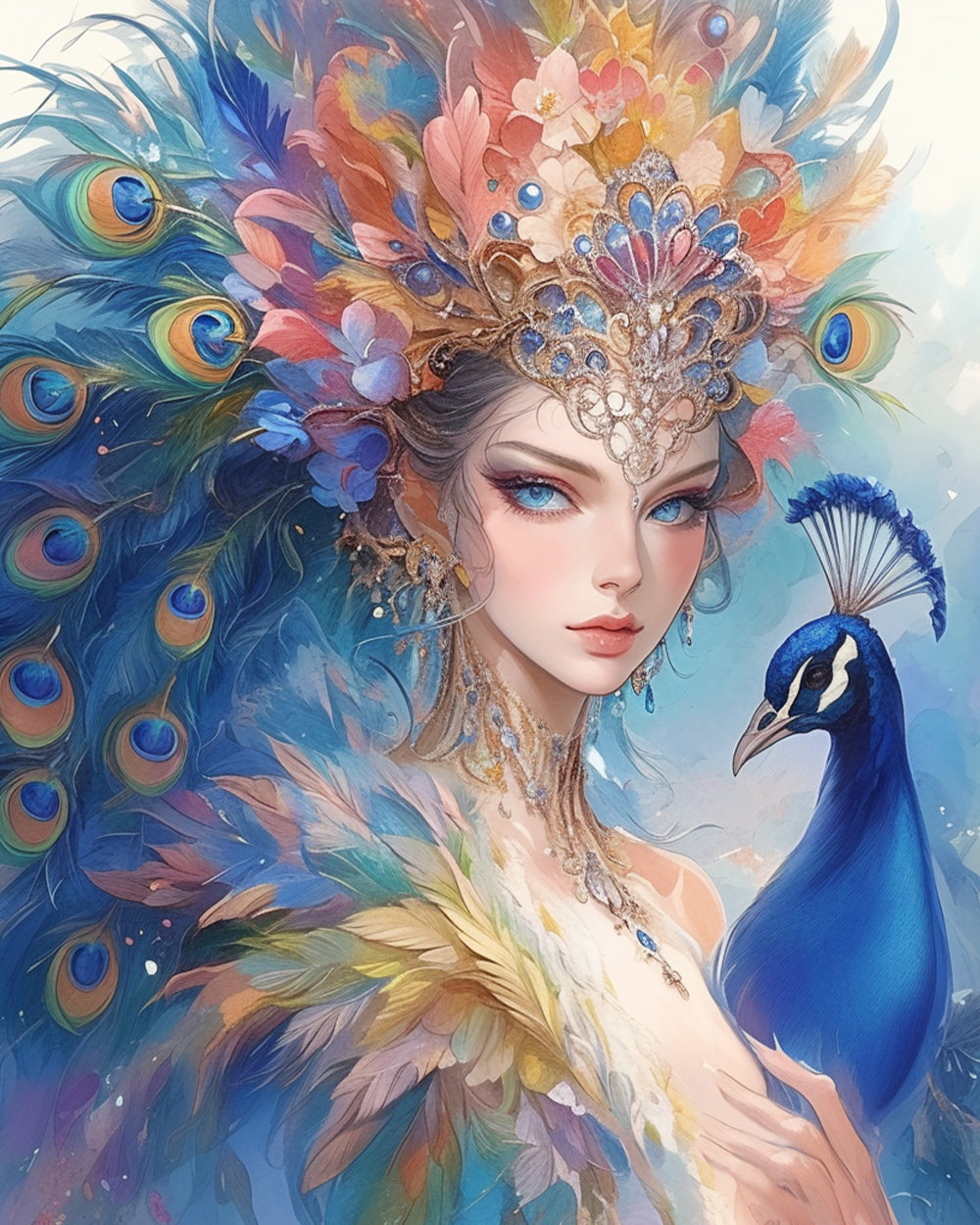 Pfauenkönigin Diamond Painting