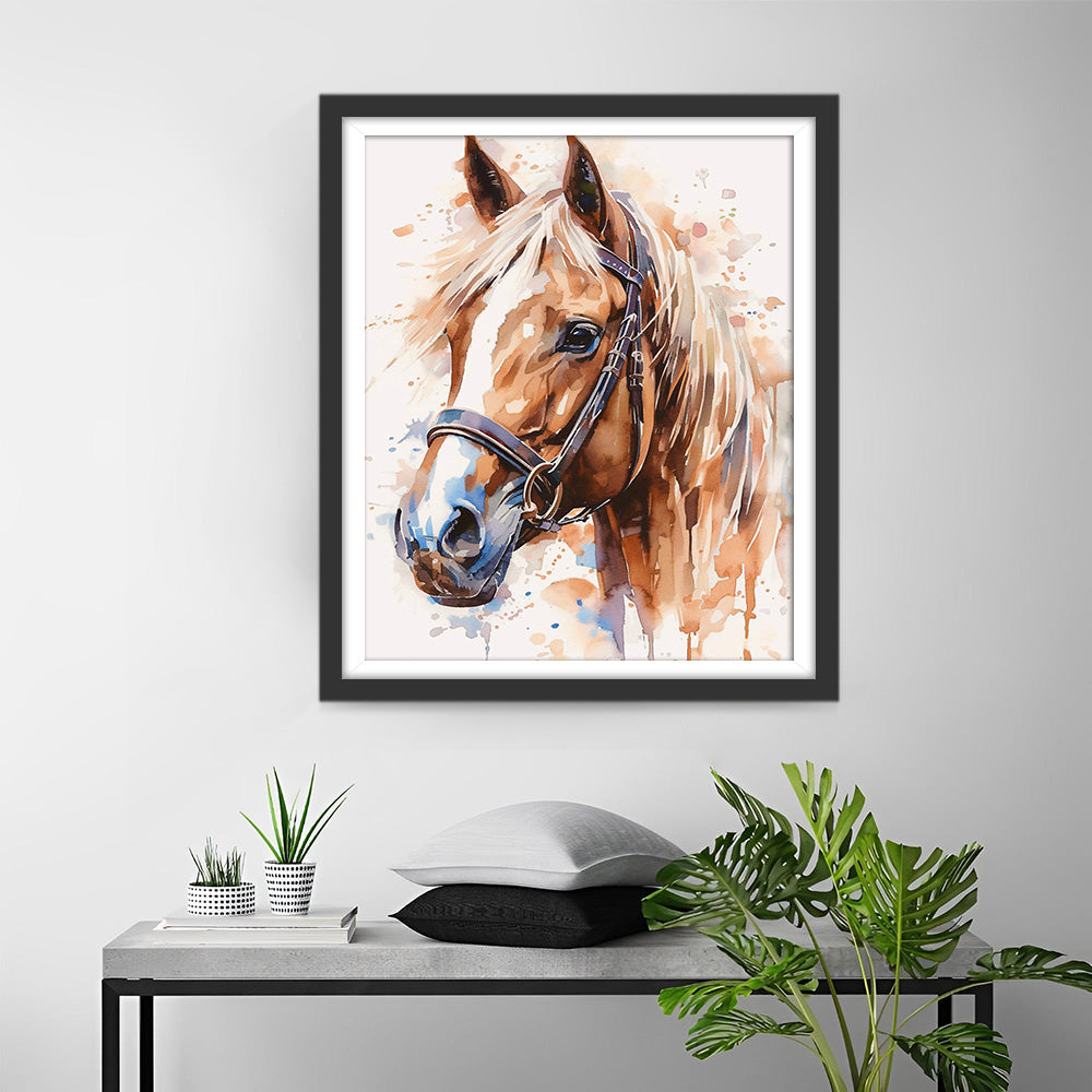 Pferd im Aquarell-Stil Diamond Painting