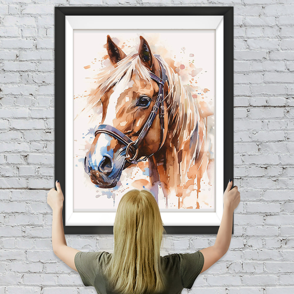 Pferd im Aquarell-Stil Diamond Painting