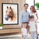 Pferd im Aquarell-Stil Diamond Painting