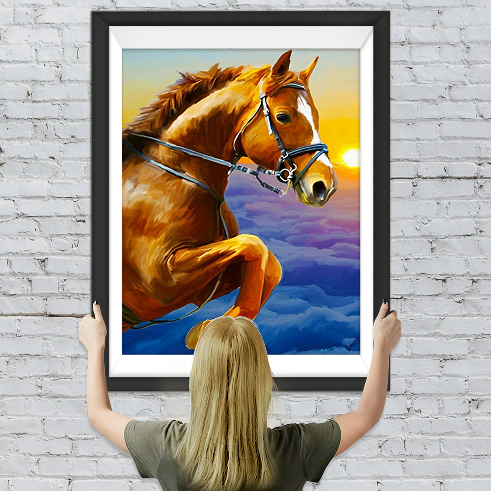 Pferd in den Wolken Diamond Painting