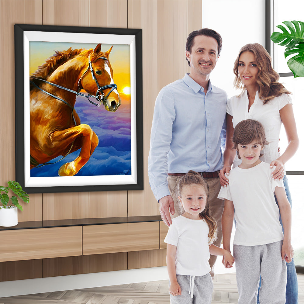 Pferd in den Wolken Diamond Painting