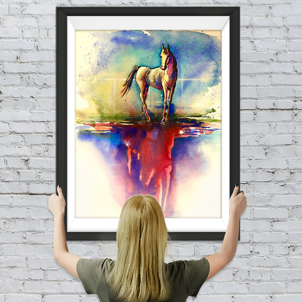 Pferd in Wasserfarben Diamond Painting