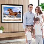 Pferd läuft im Wasser Diamond Painting