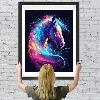 Pferd leuchtet im Dunkeln Diamond Painting