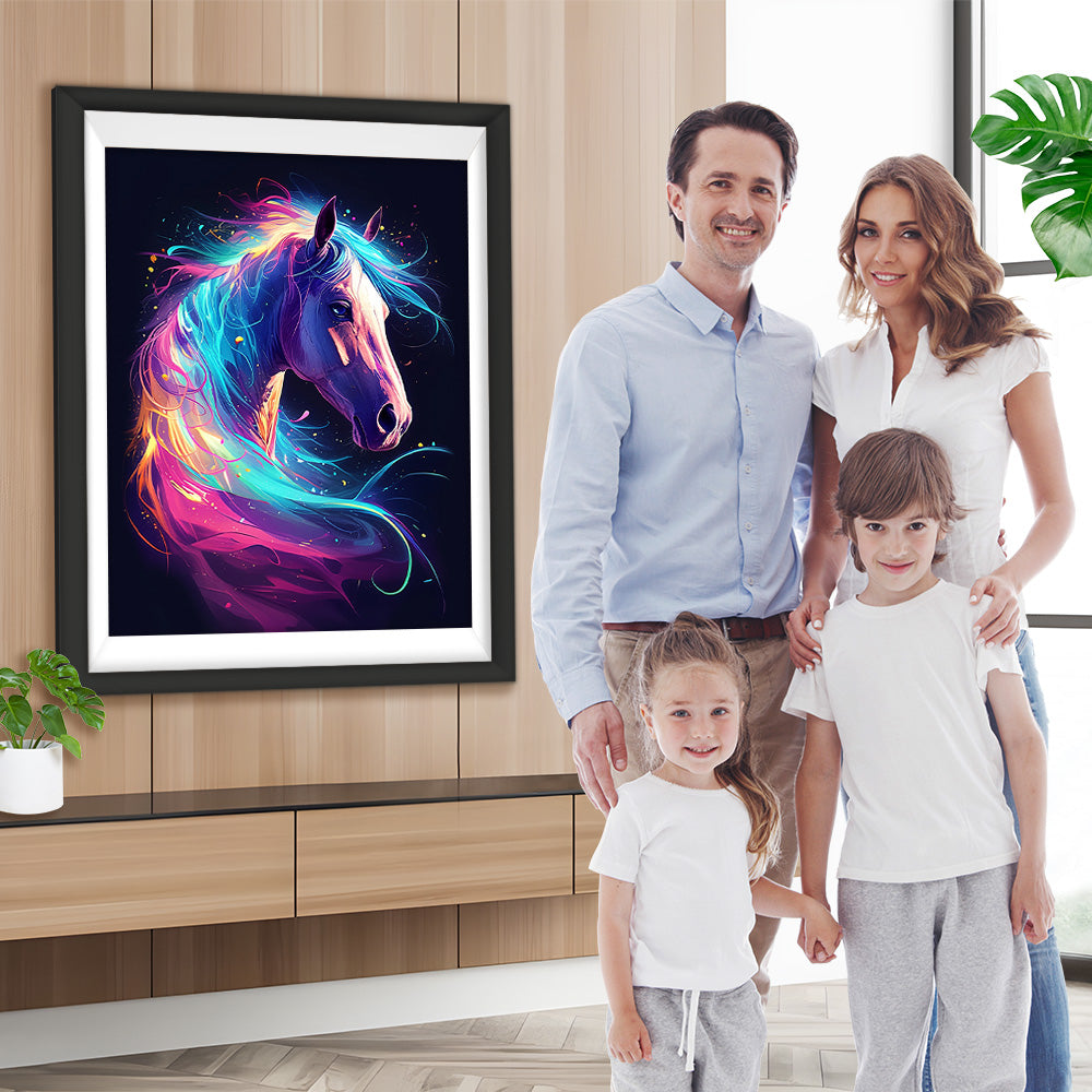 Pferd leuchtet im Dunkeln Diamond Painting