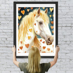 Pferd mit Blondem Haar Diamond Painting