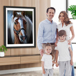 Pferd mit weißer Mähne Diamond Painting