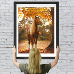 Pferd unter dem Ahornbaum Diamond Painting