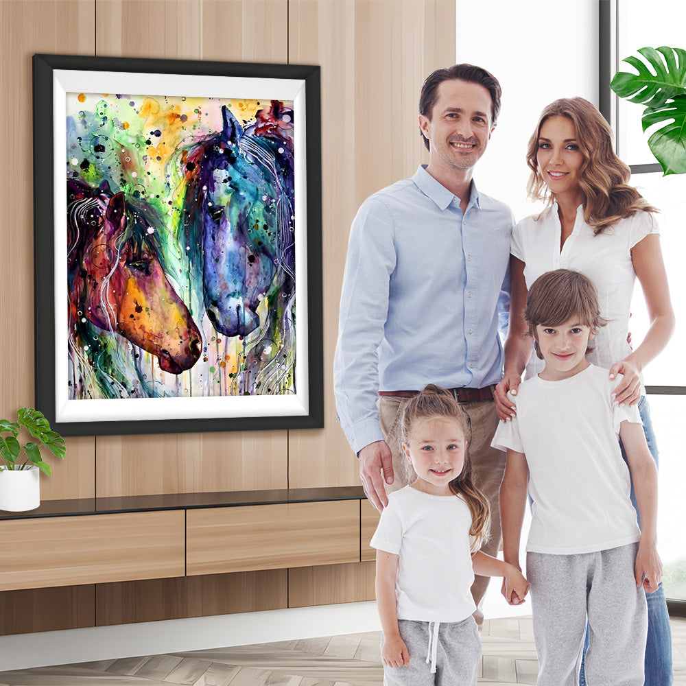 Pferdepaar Diamond Painting