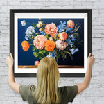 Pfingstrose in Porzellanvase Diamond Painting