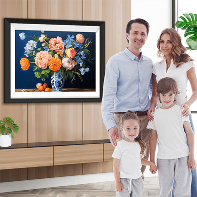 Pfingstrose in Porzellanvase Diamond Painting