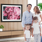 Pfingstrosen in voller Blüte Diamond Painting