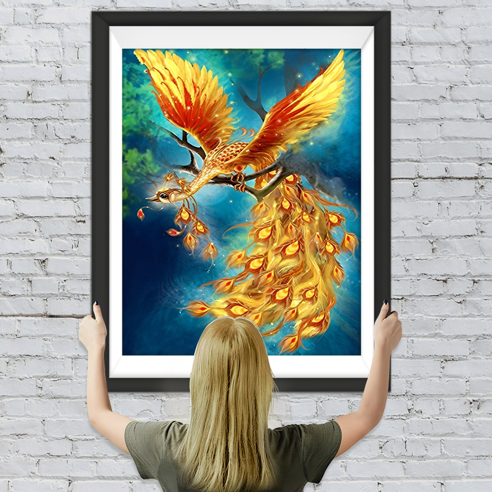 Phönix im Wald Diamond Painting
