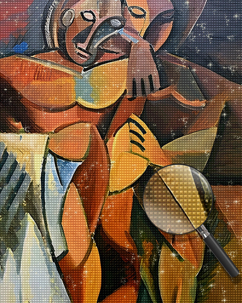 Picasso, Frauenakt mit erhobenen Händen Diamond Painting