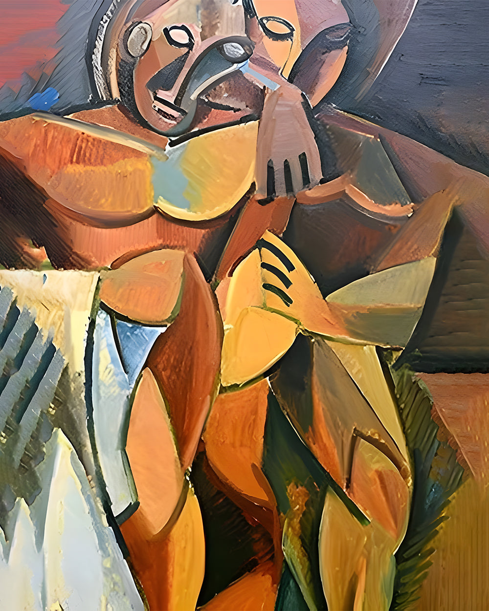 Picasso, Frauenakt mit erhobenen Händen Diamond Painting