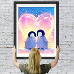 Pinguin Paar Diamond Painting
