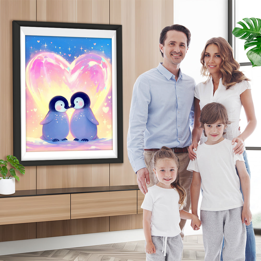 Pinguin Paar Diamond Painting